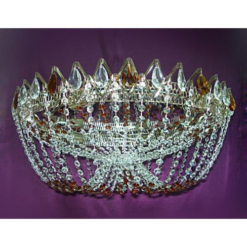 Люстра Водоворот Элит-Купол Цветной в Сочи Гусь Хрустальный