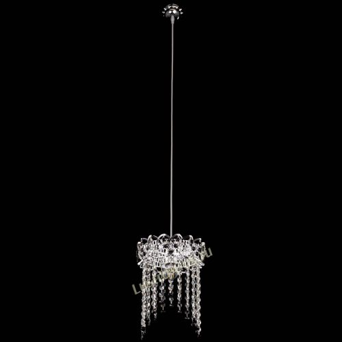 Барная люстра Астра №1 оптикон Черная в Сочи Гусь Хрустальный