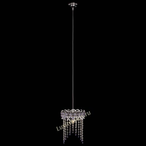 Барная люстра Астра №1 оптикон Фиолетовая в Сочи Гусь Хрустальный