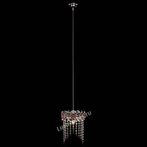 Барная люстра Астра №1 оптикон Красная в Сочи Гусь Хрустальный