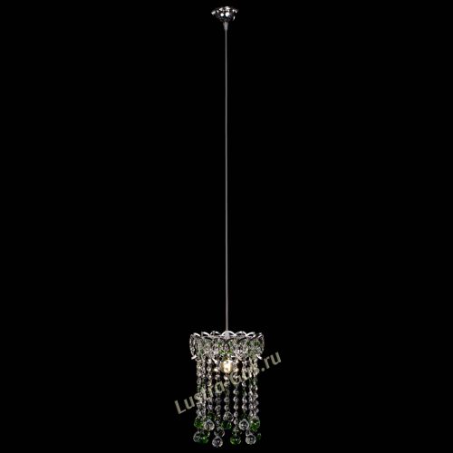 Барная люстра Астра №1 шар 30 зеленая в Сочи Гусь Хрустальный
