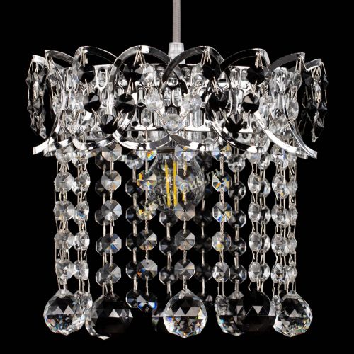 Барная люстра Астра №1 шар черная в Сочи Гусь Хрустальный