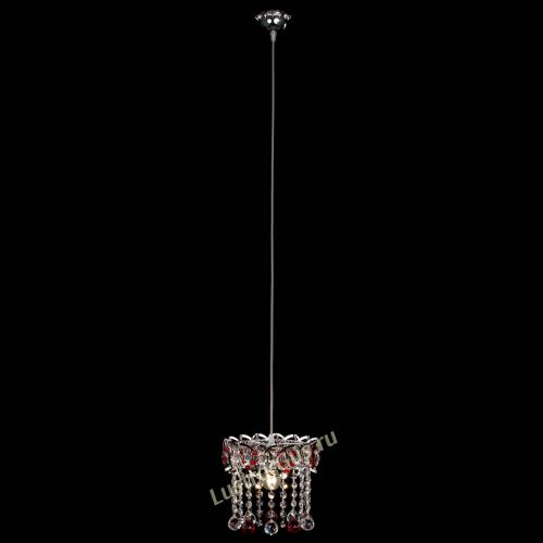 Барная люстра Астра №1 шар красная в Сочи Гусь Хрустальный
