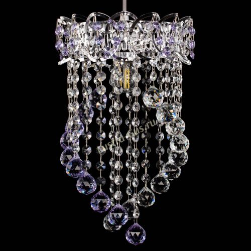 Барная люстра Астра №1 Сигма фиолетовая в Сочи Гусь Хрустальный