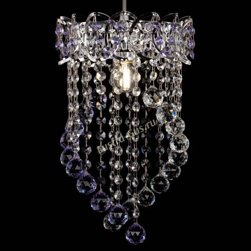 Барная люстра Астра №1 Сигма фиолетовая в Сочи Гусь Хрустальный