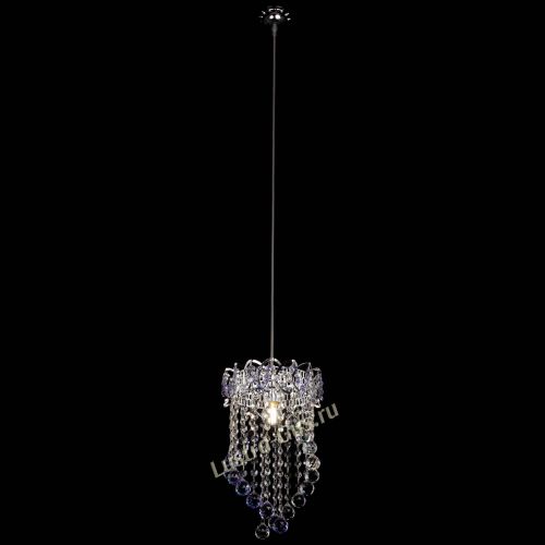 Барная люстра Астра №1 Сигма фиолетовая в Сочи Гусь Хрустальный