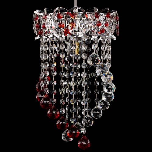Барная люстра Астра №1 Сигма красная в Сочи Гусь Хрустальный