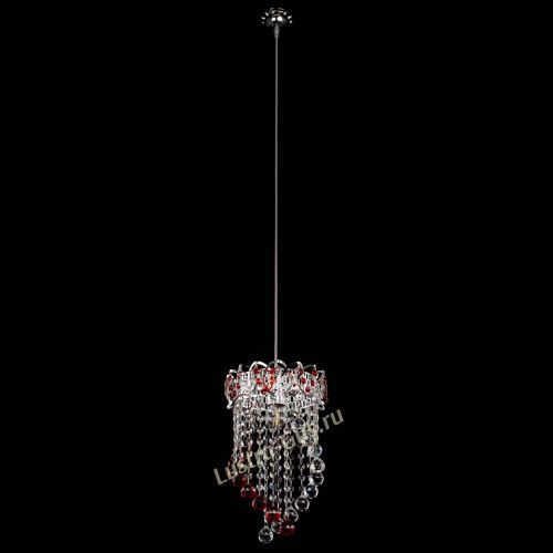 Барная люстра Астра №1 Сигма красная в Сочи Гусь Хрустальный