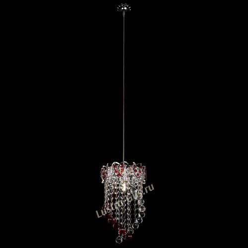 Барная люстра Астра №1 Сигма красная в Сочи Гусь Хрустальный