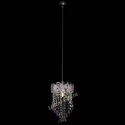 Барная люстра Астра №1 Сигма розовая в Сочи Гусь Хрустальный