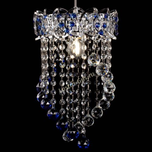 Барная люстра Астра №1 Сигма синяя в Сочи Гусь Хрустальный