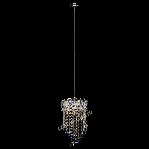 Барная люстра Астра №1 Сигма синяя в Сочи Гусь Хрустальный