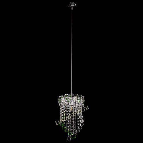 Барная люстра Астра №1 Сигма зеленая в Сочи Гусь Хрустальный