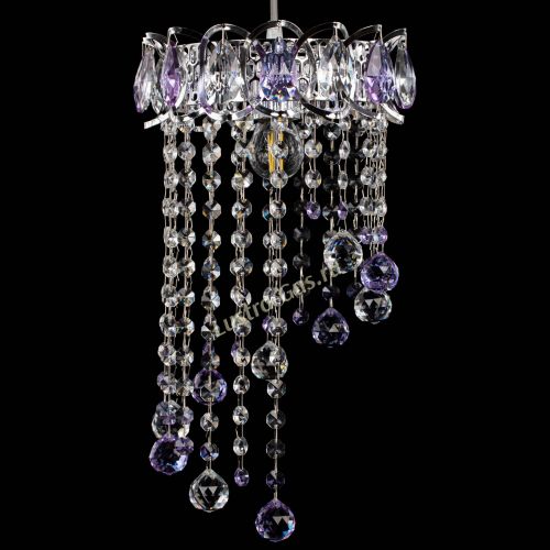 Барная люстра Астра №1 винтаж Фиолетовая в Сочи Гусь Хрустальный