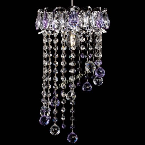 Барная люстра Астра №1 винтаж Фиолетовая в Сочи Гусь Хрустальный