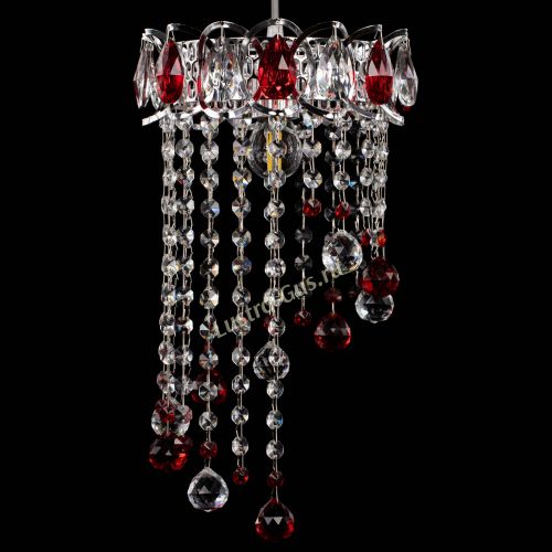Барная люстра Астра №1 винтаж Красная в Сочи Гусь Хрустальный