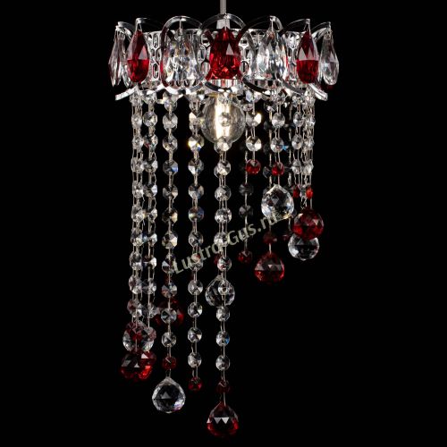 Барная люстра Астра №1 винтаж Красная в Сочи Гусь Хрустальный