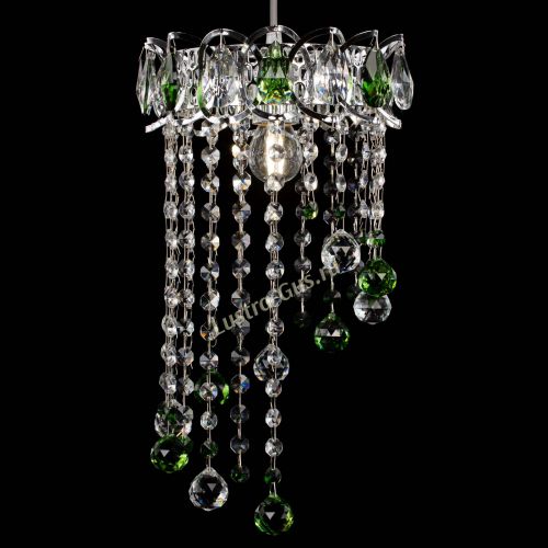Барная люстра Астра №1 винтаж Зеленая в Сочи Гусь Хрустальный