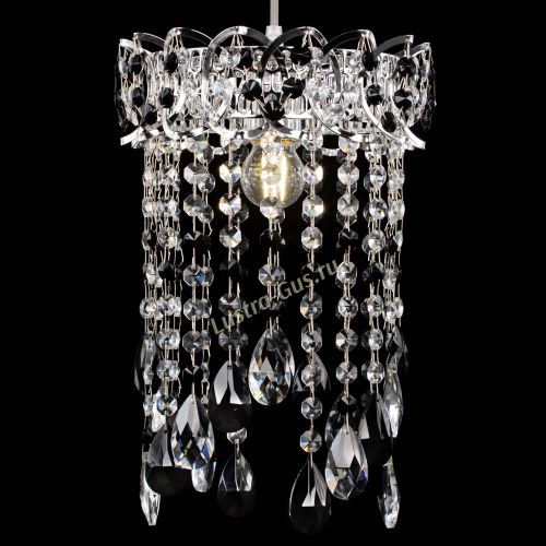 Барная люстра Астра №1 журавлик Черная в Сочи Гусь Хрустальный