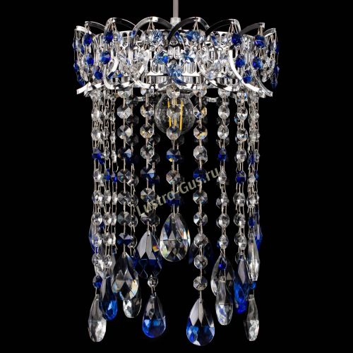 Барная люстра Астра №1 журавлик Синяя в Сочи Гусь Хрустальный