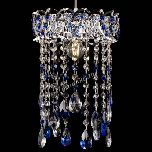 Барная люстра Астра №1 журавлик Синяя в Сочи Гусь Хрустальный