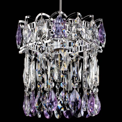 Барная люстра Астра №1 фиолетовая в Сочи Гусь Хрустальный
