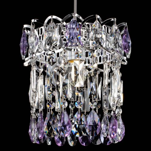 Барная люстра Астра №1 фиолетовая в Сочи Гусь Хрустальный