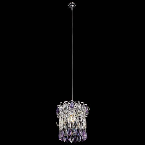 Барная люстра Астра №1 фиолетовая в Сочи Гусь Хрустальный