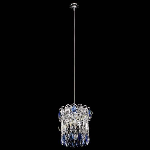 Барная люстра Астра №1 синяя в Сочи Гусь Хрустальный