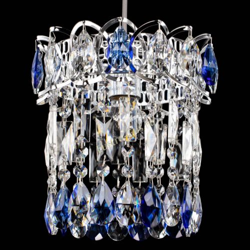 Барная люстра Астра №1 синяя в Сочи Гусь Хрустальный
