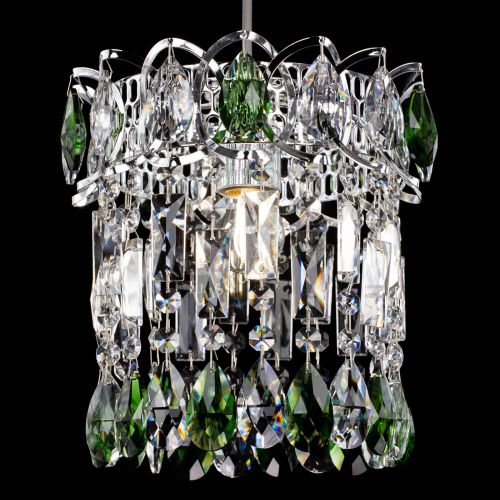 Барная люстра Астра №1 зеленая в Сочи Гусь Хрустальный