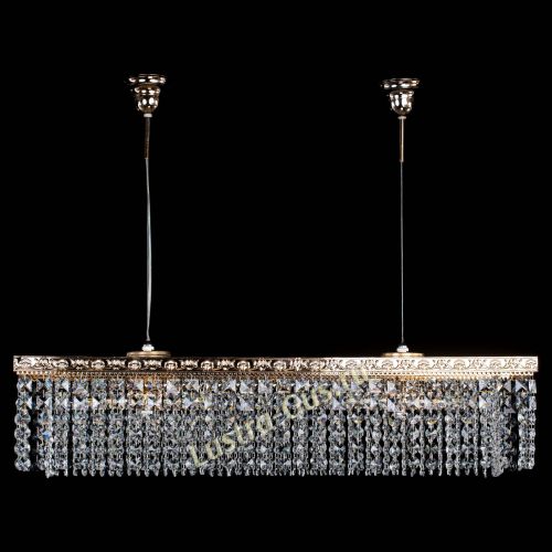 Барная люстра Прямоугольник №4 Антик в Сочи Гусь Хрустальный