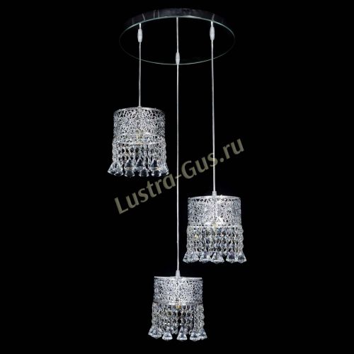 Барная люстра Восток №3 с зеркалом в Сочи Гусь Хрустальный