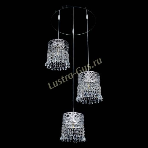 Барная люстра Восток №3 с зеркалом в Сочи Гусь Хрустальный