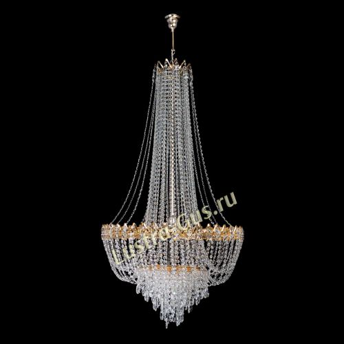 Люстра Екатерина большая с подвесом в Сочи Гусь Хрустальный