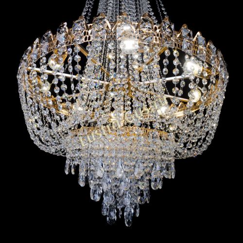 Люстра Екатерина большая с подвесом в Сочи Гусь Хрустальный