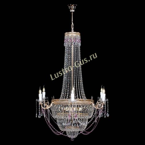 Люстра Елизавета Венеция розовая в Сочи Гусь Хрустальный