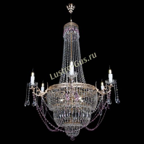 Люстра Елизавета Венеция розовая в Сочи Гусь Хрустальный