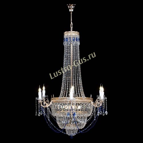 Люстра Елизавета Венеция синяя в Сочи Гусь Хрустальный
