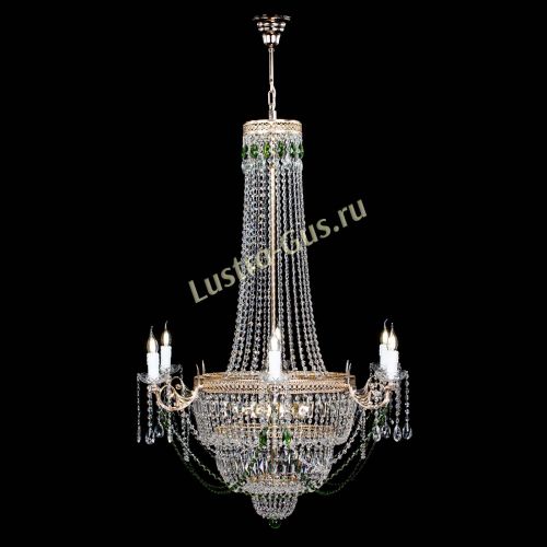 Люстра Елизавета Венеция зеленая в Сочи Гусь Хрустальный