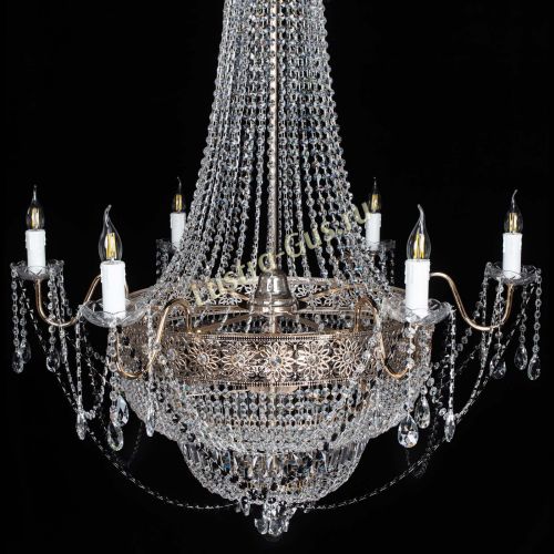 Люстра Елизавета Восток черная в Сочи Гусь Хрустальный