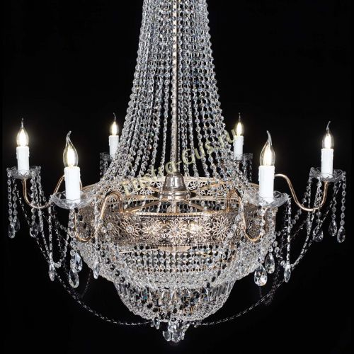 Люстра Елизавета Восток черная в Сочи Гусь Хрустальный