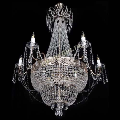 Люстра Елизавета Восток черная в Сочи Гусь Хрустальный