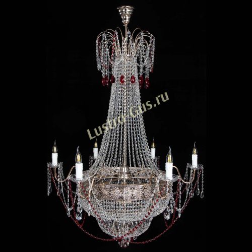 Люстра Елизавета Восток красная в Сочи Гусь Хрустальный