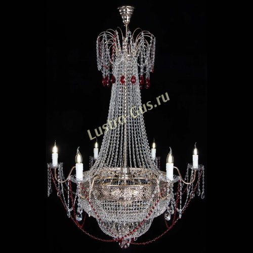 Люстра Елизавета Восток красная в Сочи Гусь Хрустальный