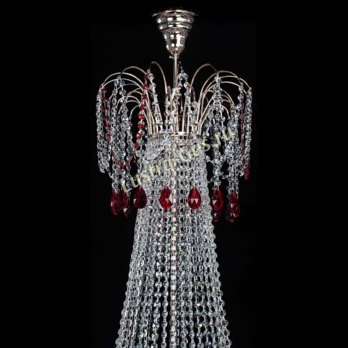 Люстра Елизавета Восток красная в Сочи Гусь Хрустальный
