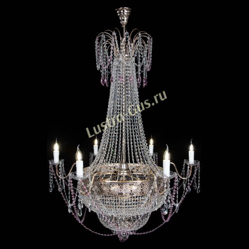 Люстра Елизавета Восток розовая в Сочи Гусь Хрустальный