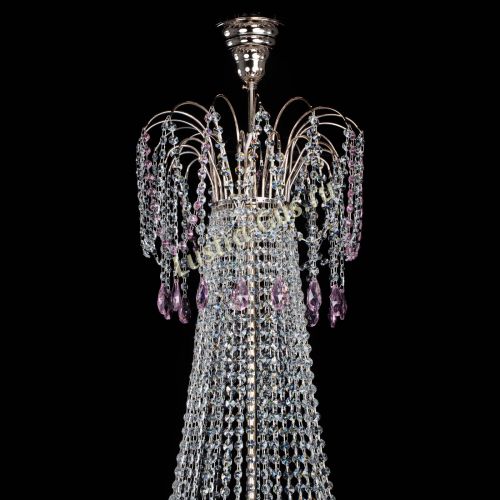 Люстра Елизавета Восток розовая в Сочи Гусь Хрустальный