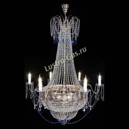 Люстра Елизавета Восток синяя в Сочи Гусь Хрустальный
