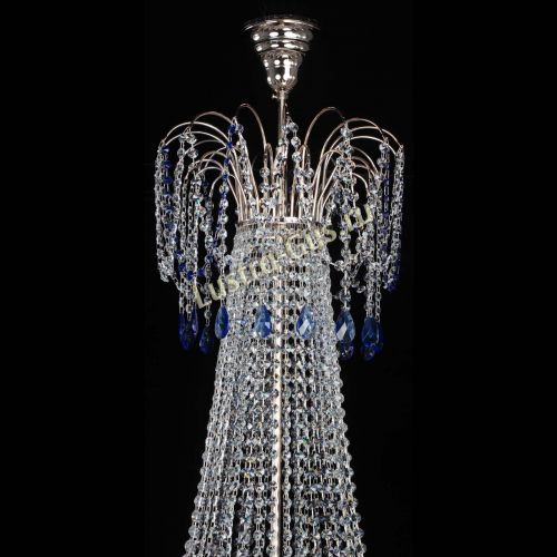 Люстра Елизавета Восток синяя в Сочи Гусь Хрустальный